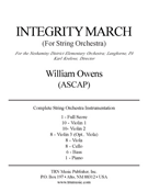 Integrity March by Owens William for String Orchestra