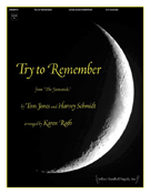 Try To Remember Fr "the Fantasticks" by Jones and Schmidt - Roth Karen - for Handbells 3-5 Octave