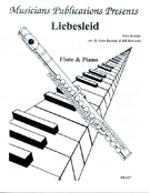 Liebeslied by Kreisler Fritz - Bachalis and Holcombe - for Flute and Piano