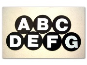 EZ Alphabet Note Disks Set by - Chu Lucy - for Teaching Aid