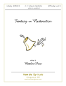 Restoration Fantasy On by - Prins Matthew - for Handbells