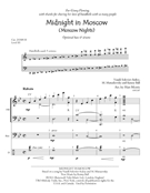 Midnight In Moscow (Moscow Nights) by - Morris Hart - for String Bass Par