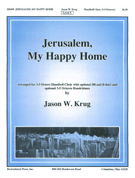 Jerusalem My Happy Home by - Krug Jason W - for Handbells