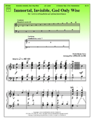Immortal Invisible God Only Wise by - Lamb Linda R. - for Handbells