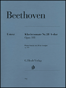 Sonata Opus 101 A Major by Beethoven Ludwig van for Piano