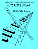 Riffin'on Down by Holcombe Bill for Alto Flute Solo