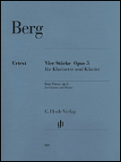 4 Pieces Opus 5 by Berg Alban - Scheideler Ullrich - for Clarinet Solo