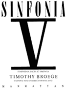 Sinfonia V - Sacra Et Profana by Broege Timothy for Full Score
