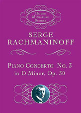 Piano Concerto #3 D Minor Opus 30 by Rachmaninoff Sergei for Mini Score