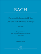 Orchestral Suite In D Major Overture BWV 1068 by Bach Johann Sebastian for Full Score
