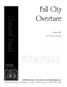 Fall City Overture by Herring David for Concert Band