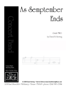 As September Ends by Herring David for Concert Band