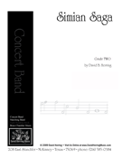 Simian Saga by Herring David for Concert Band
