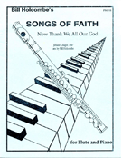 Now Thank We All Our God by - Holcombe Bill - for Flute and Piano