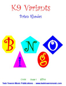 K9 Variants by Rhodes Brian for Concert Band