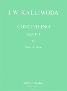 Concertino Opus 110 F Major by Kalliwoda Johann Wenzel - De Vries Han - for Oboe and Piano
