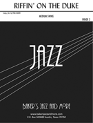 Riffin' On The Duke by Baker Paul for Jazz Ensemble