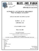 Blues For Pablo by Evans Gil for Jazz Ensemble