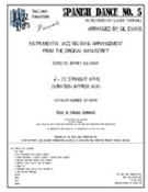 Spanish Dance (No 5) by Granados Enrique - Evans Gil - for Jazz Ensemble