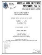 Central City Sketches #5 by Carter Benny - Remember - for Jazz Ensemble