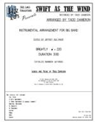 Swift As The Wind by Dameron Tadd - Sultanoff Jeffrey - for Jazz Ensemble