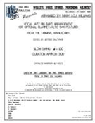 What's Your Story Morning Glory? by Williams Mary Lou for Big Band with Vocal