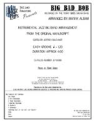 Big Bad Bob by Gibbs Terry - Albam Manny - for Jazz Ensemble