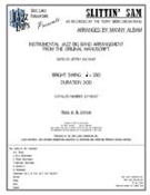 Slittin' Sam (The Shaychet Man) by Epsteina L - Albam Manny - for Jazz Ensemble