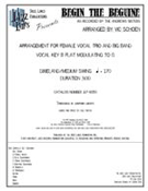 Begin The Beguine by Porter Cole - Schoen Vic - for Big Band with Vocal