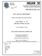 Follow Me by Lerner and Loewe - May Billy - Sinatra Frank for Big Band with Vocal