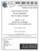 Ready When You Are C.b. by Pearson Duke for Jazz Ensemble