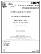 Isotope by Henderson Joe Joe Henderson BB for Jazz Ensemble