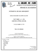 Shade Of Jade A by Henderson Joe for Jazz Ensemble (ed. DuBoff / Sultano)