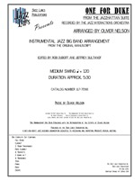 One For Duke by Nelson Oliver for Jazz Ensemble (Jazzhattan Suite)