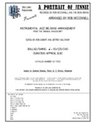 Portrait Of Jennie A by Ronbinson J Russel - McConnell Rob - for Jazz Ensemble