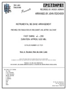Epistrophy by Monk Thelonious - Fedchock John - for Jazz Ensemble