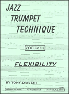 Jazz Trumpet Technique Volume 1 - Flexibili by d'Aveni Tony for Trumpet (Vol 1 - Flexiblity)