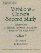 Variations On Clarke's Second Study V1 by Willey Rich for Trumpet (Vol 1)