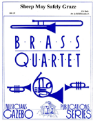 Sheep May Safely Graze by Bach Johann Sebastian - Holcombe Jr Bill - for Brass Quartet