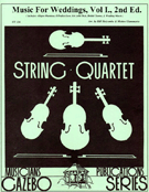 Music For Weddings Volume 1 2nd Edition by - Holcombe and Giammario - for Str Quartet