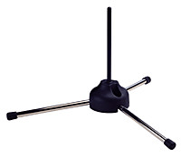 Stand--piccolo K & M - Black - 3 Legs/6.5mm Peg for