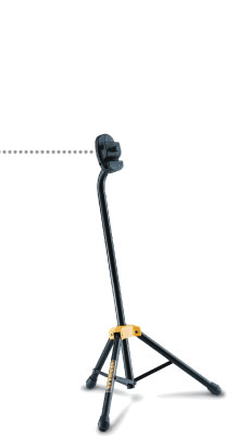 Stand--trombone Hercules Single - Black Metal - 3 Legs for