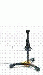 Stand--soprano Sax Hercules Single - Single Peg - W/bag for