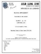 Auld Land Syne by Traditional - Lombardo Guy - for Jazz Ensemble