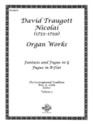 Organ Works Volume 1 by Nicolai David Traug - Little William A. - for Organ