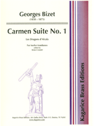 Carmen Suite No. 1--Les Dragons d'Alcala by Bizet Georges - Lindahl Robert - for 12 Trombones