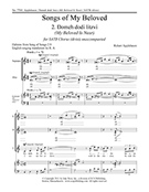 Domeh Dodi Litzvi (My Beloved is Near ) by Applebaum Robert for SATB divisi a cappella