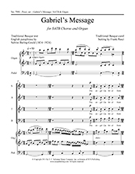 Gabriel's Message by Pesci Frank for SATB and Organ