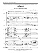 Advent by Conte David for SATB and Organ