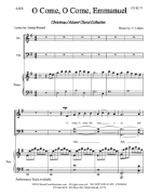 O Come O Come Emmanuel by Lehew C for SATB